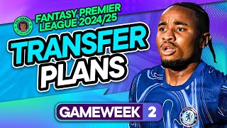 MY FPL GW2 TRANSFER PLANS 🤔 Nkunku to Eze already Or Wait  Fantasy Premier League Tips 202324 [upl. by Uwton]