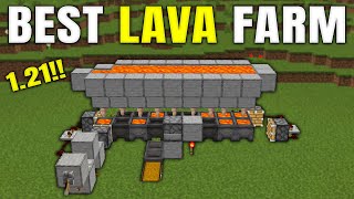 Easy 121 Lava Farm in Minecraft Bedrock MCPEXboxPSSwitchPC [upl. by Ahseyi]