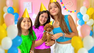 MARIA CLARA Ganhou Um CACHORRINHO No Seu Aniversário Ft Familiamariaclaraejp [upl. by Allehs]