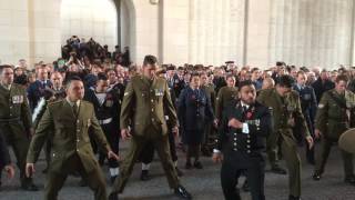 A beautiful Haka to conclude Anzac Day  Een mooie Haka om Anzac Day af te sluiten [upl. by Asim926]