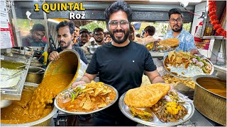 Delhi Street Food ka Highest Selling Lunch Combo  Street Food India [upl. by Eelynnhoj]