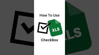 Use CheckBox in Excel ☑ advancedexcel [upl. by Ellehcam361]