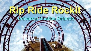 Rip Ride Rockit Front Seat HD POV Universal Studios Orlando [upl. by Edin]