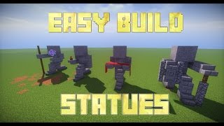 Minecraft How To Build Statues [upl. by Pendleton]