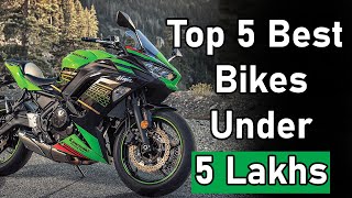 Top 5 Best Bikes Under 5 Lakhs in India 2024 [upl. by Marder702]