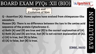 Assertion A Homo sapiens have evolved from chimpanzeelike ancestors Reason R There is no [upl. by Acimak]