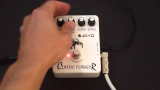 Joyo Classic Flanger JF07 Pedal Review Demo [upl. by Whitebook]