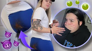 I POOPED MYSELF PRANK ON MY GIRLFRIEND 😂🤢 SHE STARTS THROWING UP [upl. by Anerroc493]