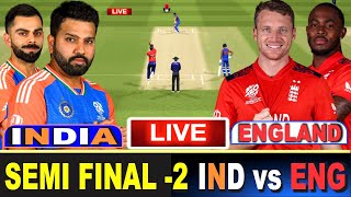 🔴Semi Final Live  IND Vs ENG ICC World Cup 2024  Live Cricket Match  India Vs England  1st Inn [upl. by Yankee46]