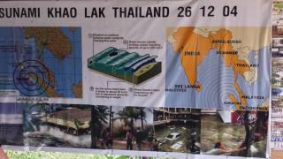 Tsunami Boot 813 und Tsunami Info  Ban Bang Niang  Khao Lak  Thailand [upl. by Ellehsim]