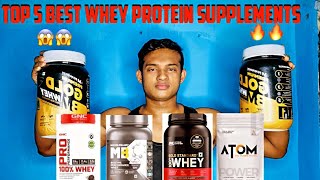 Top 5 best whey protein supplements 😱😱😱😱😱 [upl. by Nuahsak]