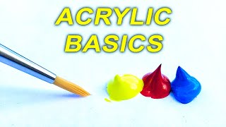 Acrylic Painting TIPS for Beginners  How to GET STARTED [upl. by Reprah]