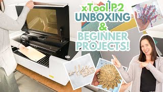 xTool P2 Unboxing Setup and 3 Beginner Projects [upl. by Uht]