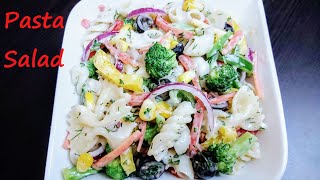 HEALTHY PASTA SALAD RECIPE  Italian Salad Dressing  Creamy Macaroni Salad  Quick Salad Recipes [upl. by Rosamond602]