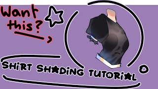 How to shading a shirt  tutorial  special 50 likes on community post [upl. by Ebby]