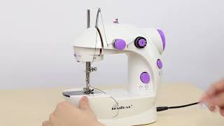 How to operate mini sewing machine  HAITRAL sewing machine [upl. by Edasalof]