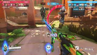 No Supp deaths by HYPERIONSTAR — Overwatch 2 Replay FX4KW9 [upl. by Lainey933]