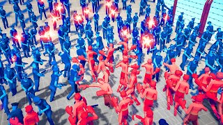 Police ARMY VS Legacy ARMY  Totally Accurate Battle Simulator  TABS [upl. by Bushey]