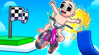 ¡BEBÉ NOOB vs el OBBY IMPOSIBLE en BICICLETA 😱🚴‍♂️ en ROBLOX PARTE 2 [upl. by Alleda194]