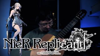 NIER REPLICANT v122  Dispossession Classical Guitar Solo wTabs [upl. by Annayi]