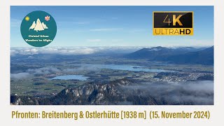 Ostallgäu Pfronten Breitenberg 1838 m 15 November 2024 [upl. by Telfer]