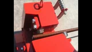 Cutting machine for work with rod iron  Atlas Machinery Italywmv [upl. by Ennahtur442]