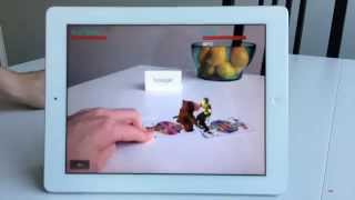 Vuforia  Unity3D Augmented Reality Demo  Ninja and Bear fighting [upl. by Urba]