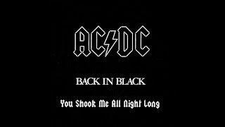 ACDC  YOU SHOOK ME ALL NIGHT LONG Guitar Backing Track with Original Vocals [upl. by Aerdnas]