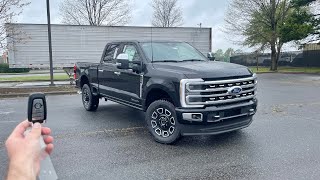 2024 Ford F250 SuperDuty 67L Platinum Start Up Test Drive Walkaround POV and Review [upl. by Nally305]