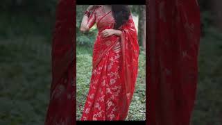 KarvaChauth Special Sarees 👌 🔥 fashiontrends2024 saree trending shortsfeed fashion [upl. by Oznecniv]