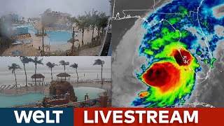 USA LIVE MONSTERHURRIKAN MILTON Tote und Stromausfälle Florida nach dem Supersturm  LIVE dabei [upl. by Siryt]