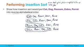 Insertion Sort [upl. by Lam121]