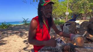 Walking 7 Mile Beach Negril With Rocky Negril Jamaica 7milebeach [upl. by Ryon]