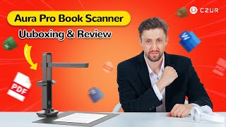 How to Scan Bookamp Document in Seconds  Aura Pro Book Scanner amp Smart Lamp  Unboxing amp Review [upl. by Aicnelev396]