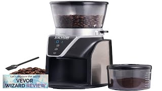 VEVOR Conical Burr Grinder Electric Adjustable Burr Mill with 51 Precise Grind Review [upl. by Getter972]