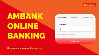 Cara Daftar Ambank Online Banking Login AmOnline [upl. by Adnirim]