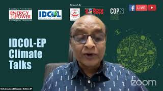 IDCOLEP Climate Talks  S M Munjurul Hannan Khan  COP28 [upl. by Matthias]