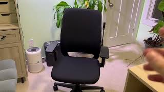 Steelcase Amia Chair with Platinum Base amp Carpet Casters Review [upl. by Katrinka]