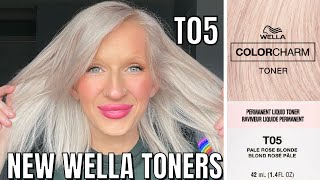 WELLA T05 Pale Rose Blonde On Bleached Hair [upl. by Leicester]