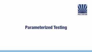 Parameterized Testing [upl. by Aekin]