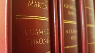 A GAME OF THRONES  DELUXE Leatherbound Slipcase edition ASOIF  Beautiful Books Review [upl. by Nednal]