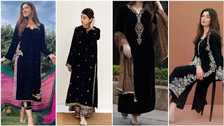 Black dresses designes for party wear party wear black dress designes 2024 [upl. by Dichy]