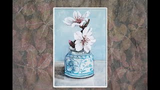 Acrylic still life painting for beginners MariArtHome [upl. by Auka749]