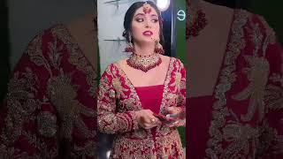 Bride gorgeous look 🥰  Wedding bride makeup look  Bridal makeup tutorial wedding makeup yt [upl. by Halullat]