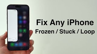 NEW Fix Any iPhone FrozenStuckLoop Screen  How to Force Restart [upl. by Cudlip]