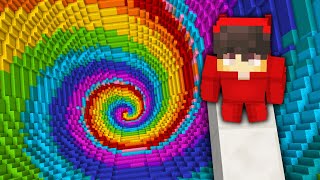 Minecraft EXTREME RAINBOW DROPPER Custom Map [upl. by Boarer]