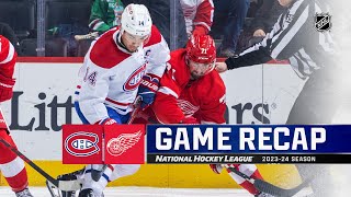 Canadiens  Red Wings 119  NHL Highlights 2023 [upl. by Lledyr]