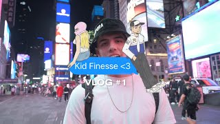 Kid Finesse Vlog 1  OnTheRadar amp Studio Sessions Behind The Scenes [upl. by Agnot]