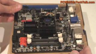 Sapphire Pure Fusion Mini AMD E350 APU Motherboard Review [upl. by Valiant]