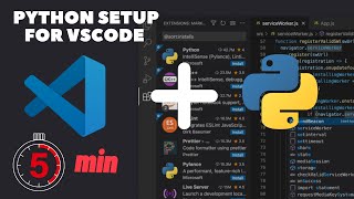 How to setup Python for VSCode in 2023 in 5mins  Install Python and Setup VSCode for Windows 10 [upl. by Cinderella]